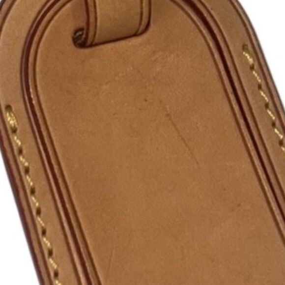 Louis Vuitton Brown Leather Travel Luggage Tag - Picture 6 of 7